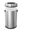 Alpine Industries 17 Gal. SS Heavy-Gauge Brushed Open Top Commercial Trash Can 470-65L